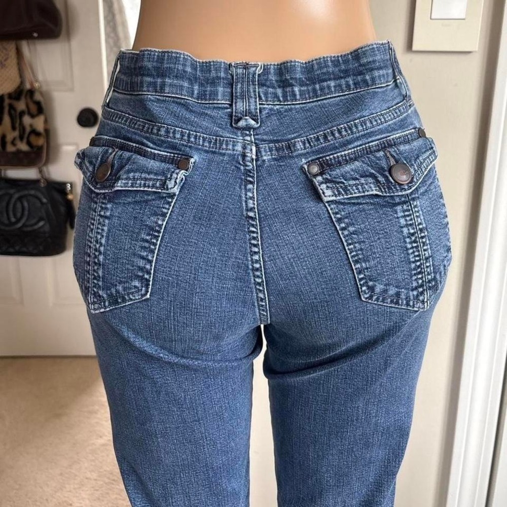 Y2K 2000s back Pocket Flap Bootcut Jeans